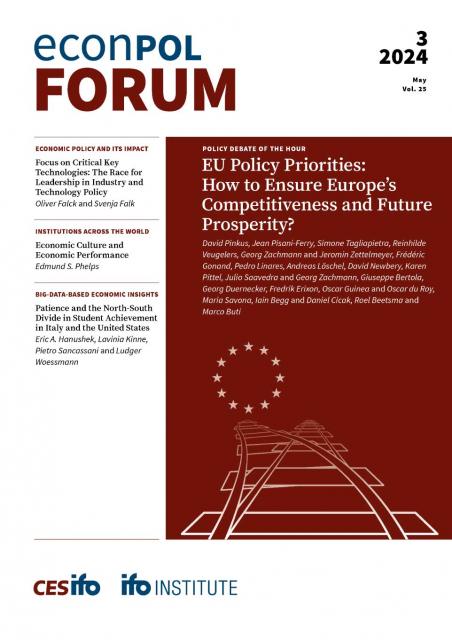 EconPol Forum 3/2024 - EU Policy Priorities: How to Ensure Europeʼs Competitiveness and Future Prosperity?