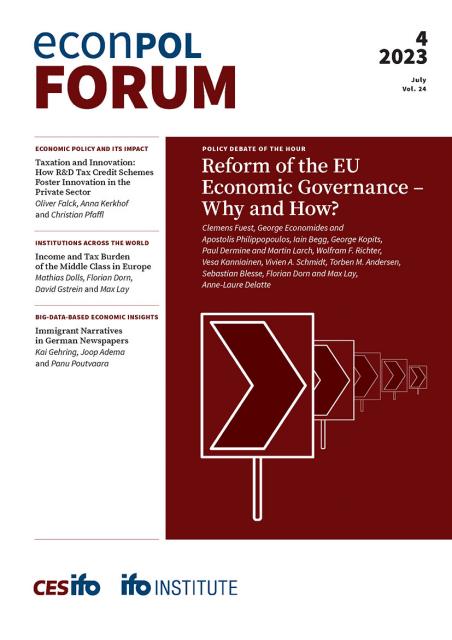 Cover of EconPol Forum 4/2023