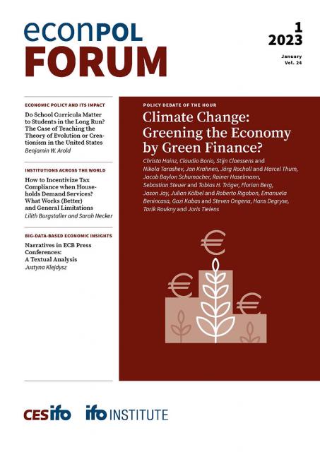 Cover of EconPol Forum 1/2023