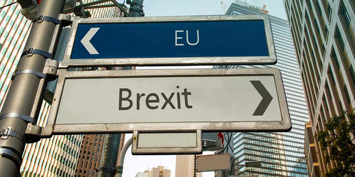 Brexit road sign